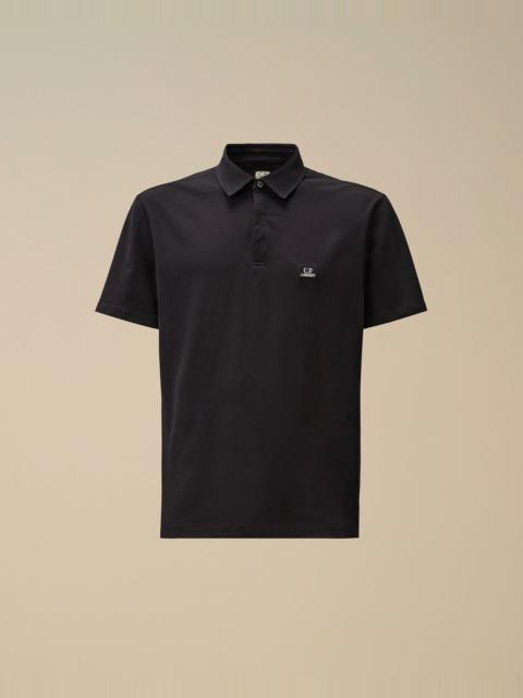 Stretch Piquet Three-Button Logo Polo