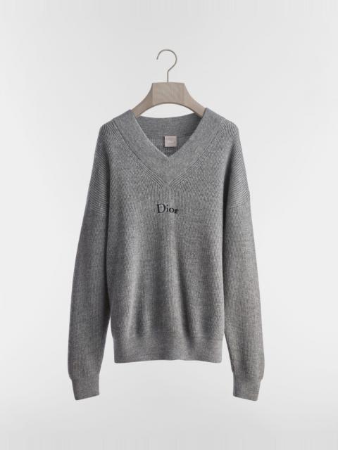 Sweater with Dior Embroidery