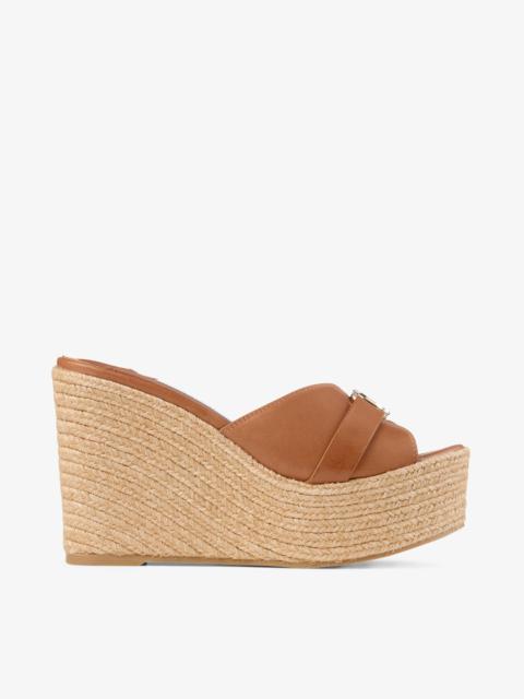 Leda Wedge 100
Tan Nappa Leather Mule Wedge