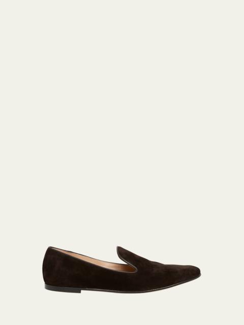 Suede Slip-On Loafers