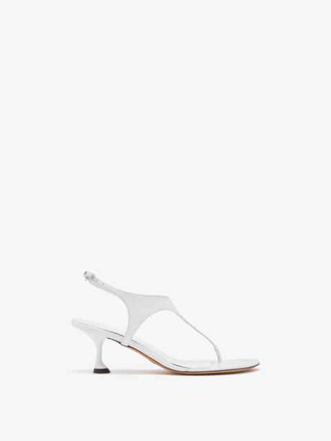 Tee Thong Sandals in Slick Nappa