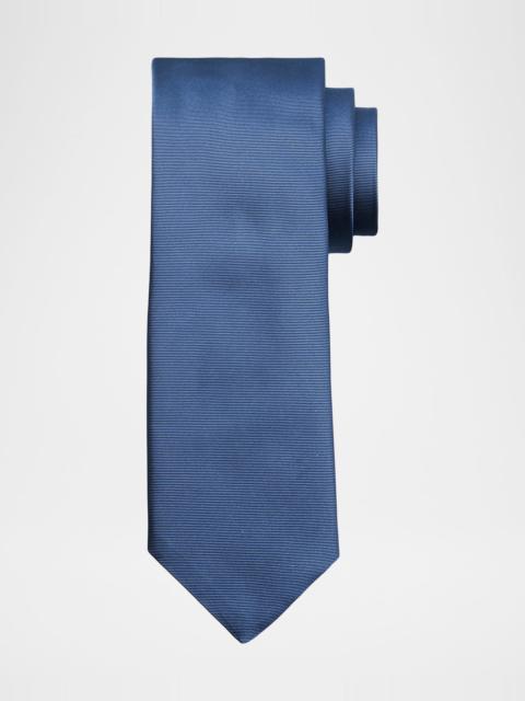 Men & apos;s Solid Silk Twill Tie