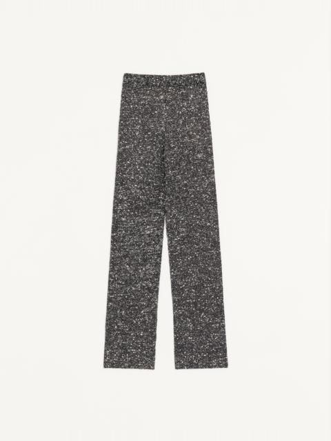 SEQUIN THREAD KNIT PANTS