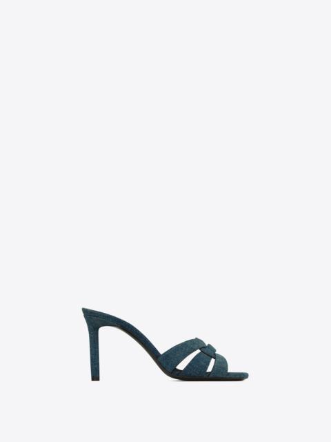 【SAINT LAURENT】 TRIBUTE MULES TRIBUTE MULES in smooth leather | Saint Laurent | YSL US
