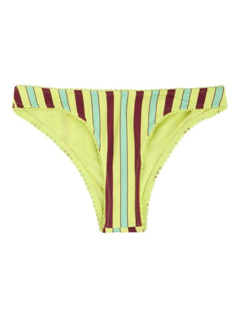 striped bikini bottom