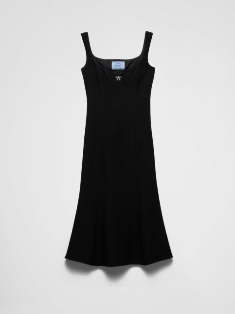 Embroidered cady dress