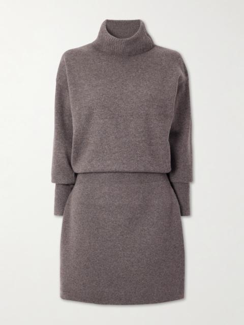 Cassidy Merino Wool And Cashmere-blend Turtleneck Mini Dress