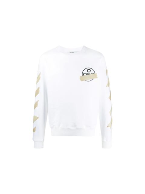 OFF-WHITE Tape Diag Arrows Sweatshirt White/Beige