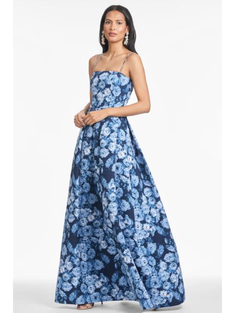 BEAU GOWN - WILD SAPPHIRE ROSES