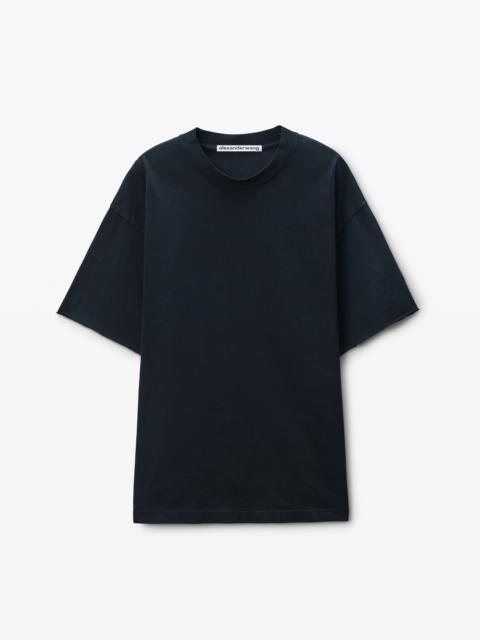 Black Cotton Logo T-Shirt