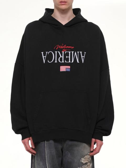 Welcome To America Hooligan Hoodie in Black