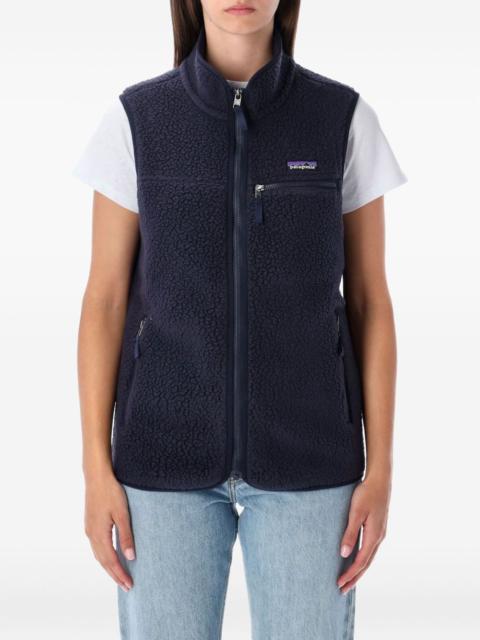 zip-front fleece vest