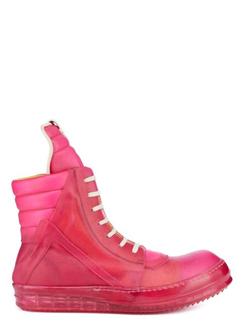 Geobasket Leather and Rubber High-Top Sneakers