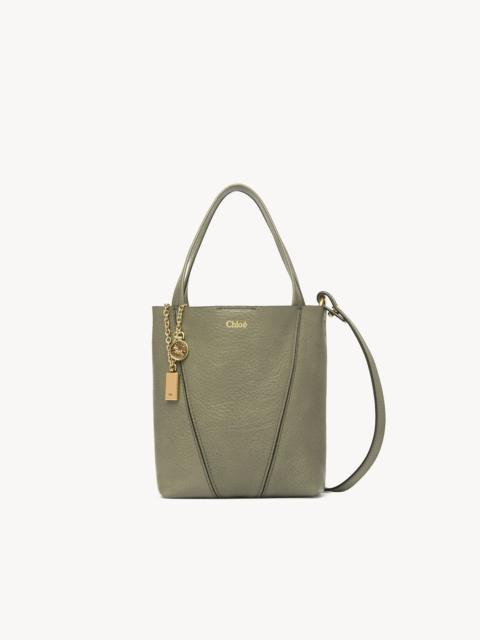 SMALL CHLOÉ SPIN TOTE BAG IN GRAINED LEATHER