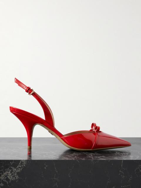 Gylla Bow-embellished Patent-leather Pumps