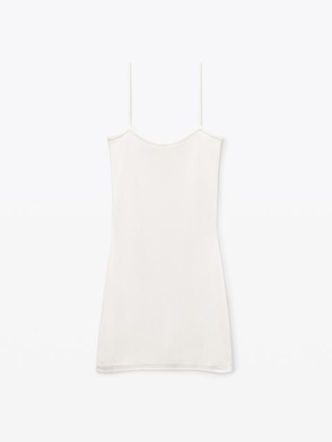 White Crystal Hotfix Cami Dress