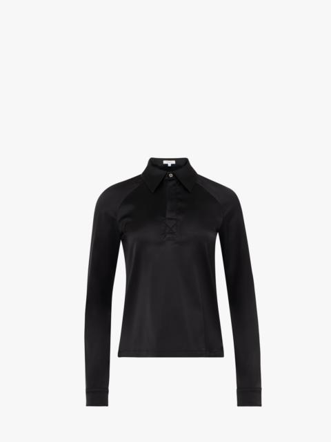 LONG SLEEVE POLO TOP