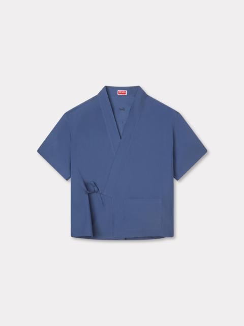 Kimono short sleeve shirt in cotton