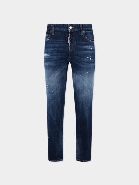 MEDIUM RED SPOTS WASH TEDDY JEANS