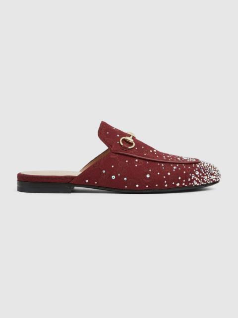 Women's Princetown slipper with crystals