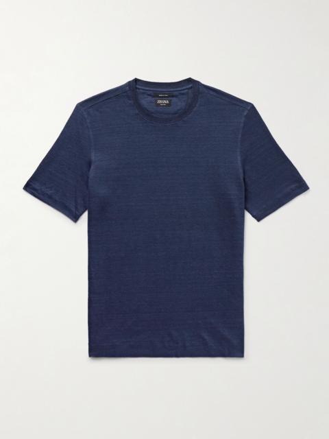 Oasi Linen T-Shirt Navy