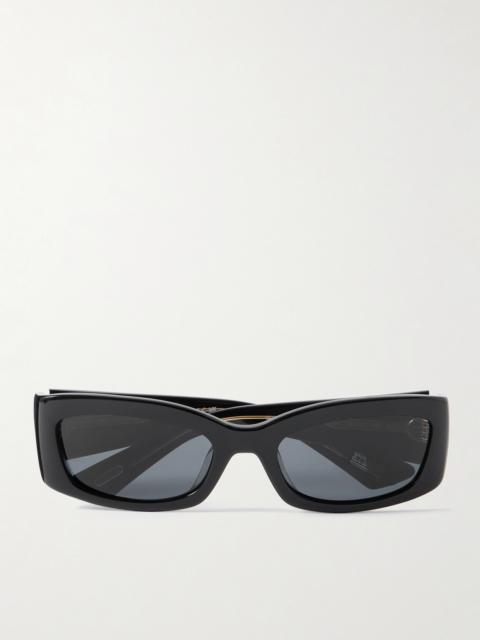 + Khaite 1989c Rectangular-frame Acetate Sunglasses