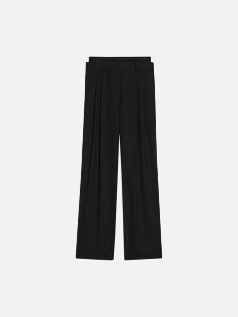 SHEER DOUBLE-PLEATED PANTS