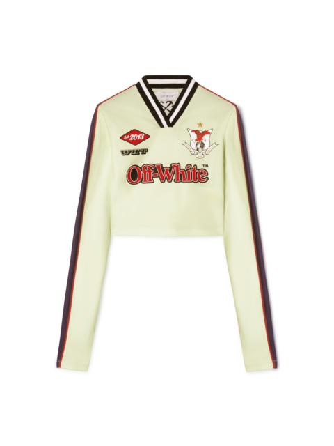 Lime/red Long-sleeved Soccer T-shirt