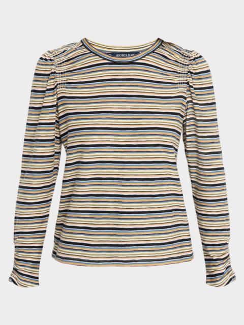Bouvet Shirred Long-Sleeve Tee