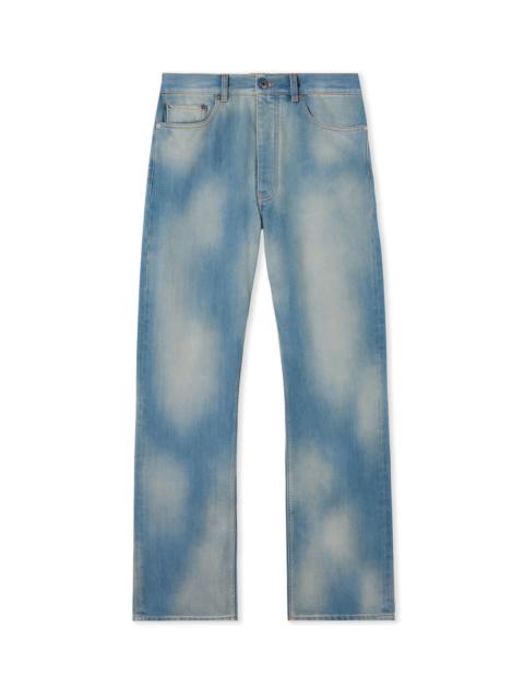 Diagonal Raw Patch 90S Skate Jeans