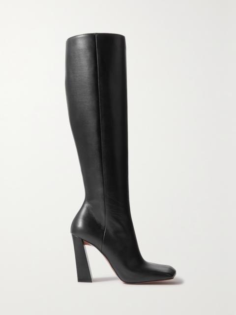 Marine Leather Knee Boots