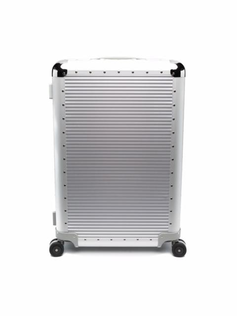 Spinner 76cm studded aluminum suitcase