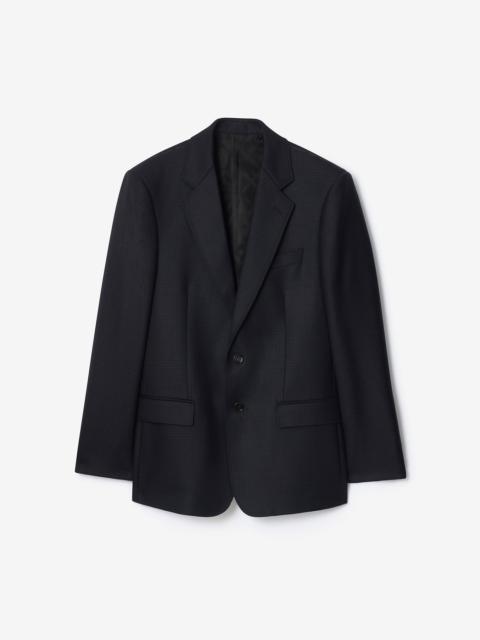 Check Wool Tailored Jacket
