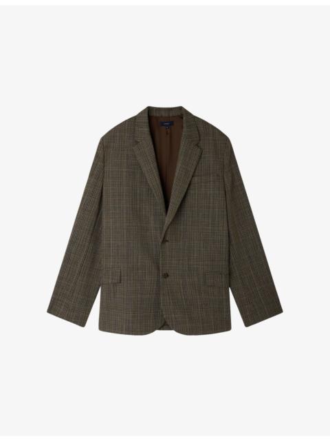 Hermosa Checked Wool-Blend Blazer