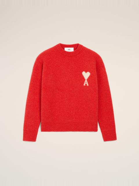 RED ALPACA AMI DE COEUR CREWNECK SWEATER