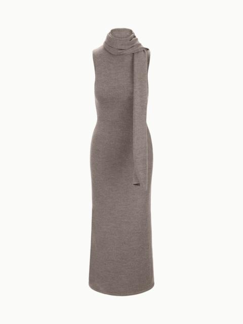 STAUD CANAL MIDI DRESS TRUFFLE