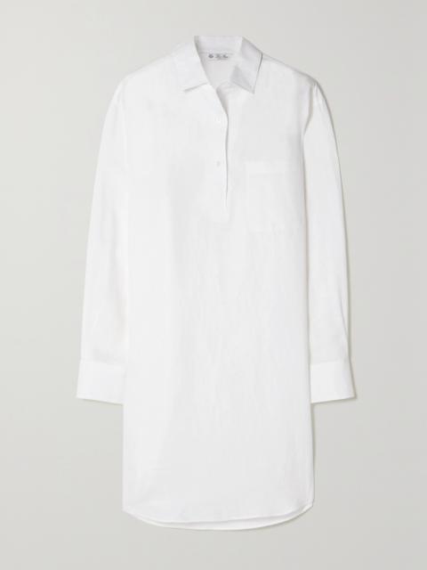 André Oversized Linen Polo Shirt