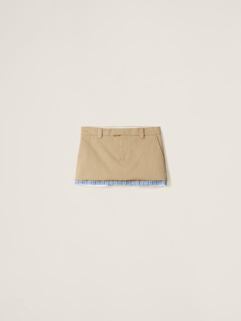 Chino miniskirt