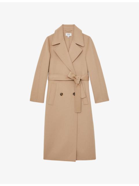 Rene Double-Breasted Wool-Blend Coat