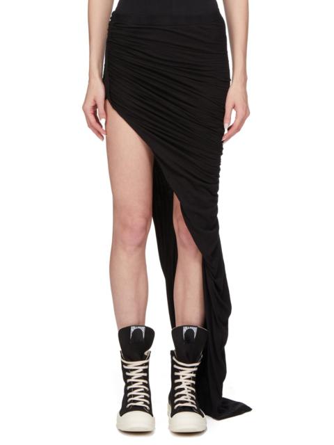 Black Hollywood Soft Edfu Long Maxi Skirt