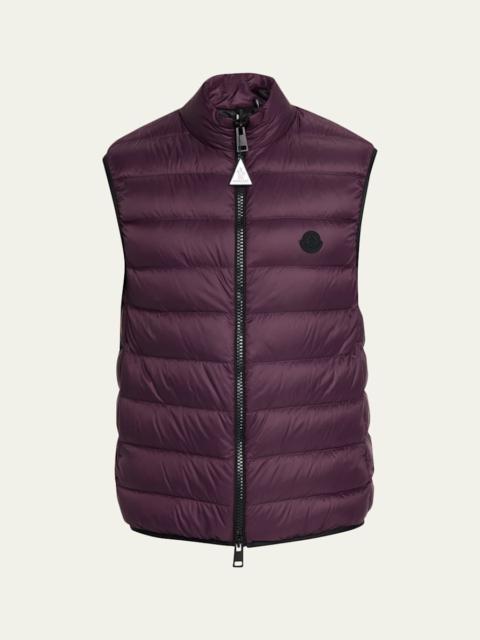 Men's Full-Zip Nylon Quilted Vest