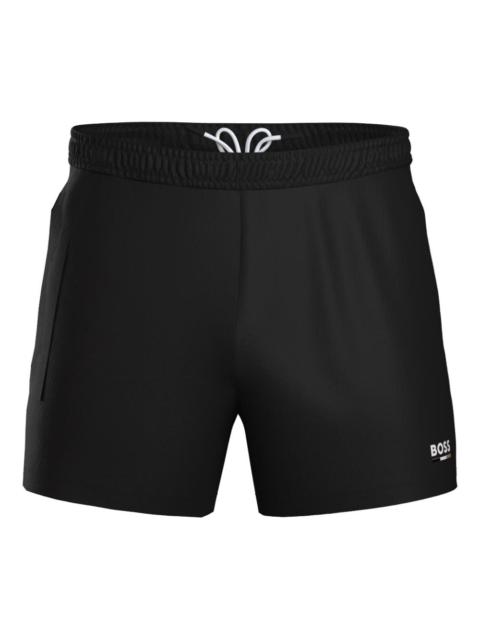 logo-detail drawstring swim shorts