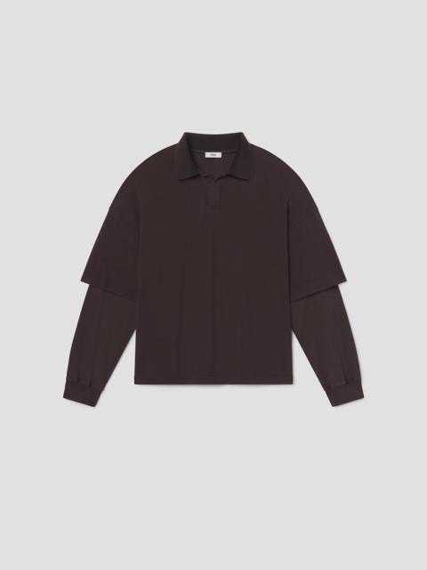 CURREN DOUBLE SLEEVE POLO IN ELYSIAN