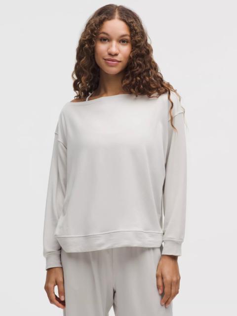 BeCalm Oversized Boatneck Long-Sleeve Shirt