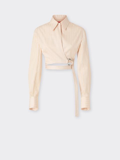 Cotton shirt with Ferrari Monogram motif