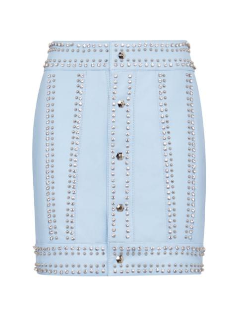 studded mini skirt