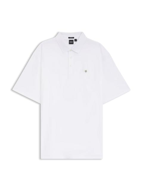 REGULAR-FIT POLO SHIRT IN MERCERIZED INTERLOCK COTTON