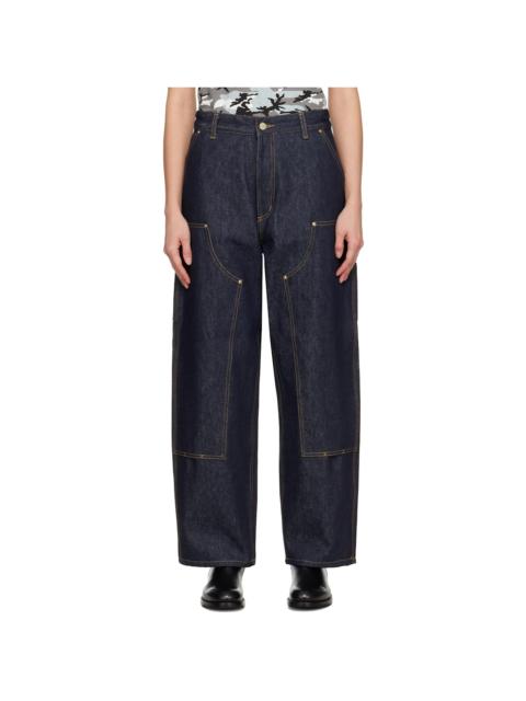 Blue Denim Brandon Double Knee Jeans