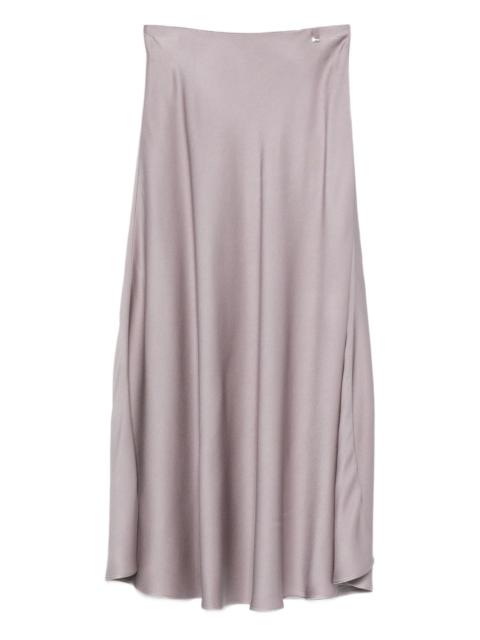 satin midi skirt