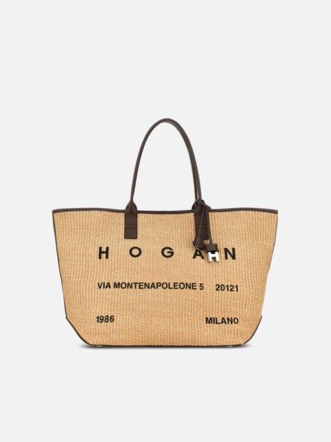 Hogan Script Shopping Bag Medium